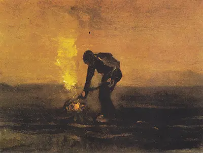 Peasant Burning Weeds Vincent van Gogh